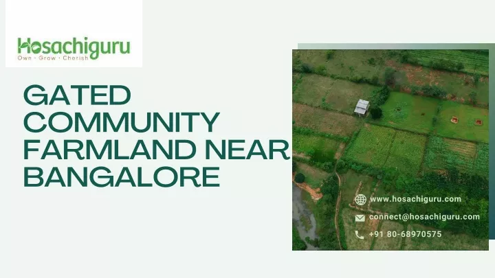 gated community farmland near bangalore