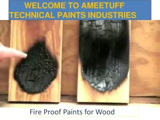 Fire proof paints Manufacturers in India