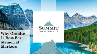 why granite is best for memorial markers
