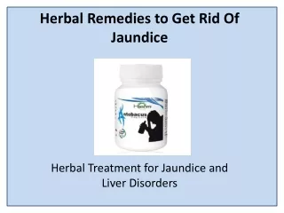 herbal remedies to get rid of jaundice