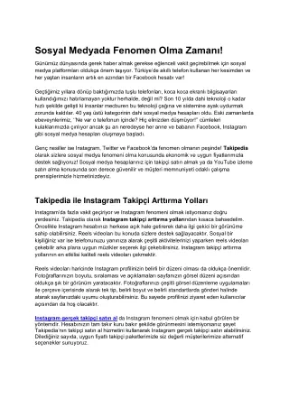 Instagram Takipçi Satın Al - 0 Türk, Gerçek ve Uygun Takipçi