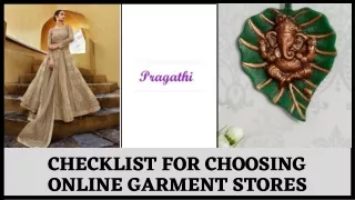 Checklist For Choosing Online Garment Stores