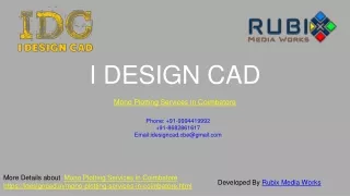 Mono Plotting Services in Coimbatore (www.idesigncad.in)