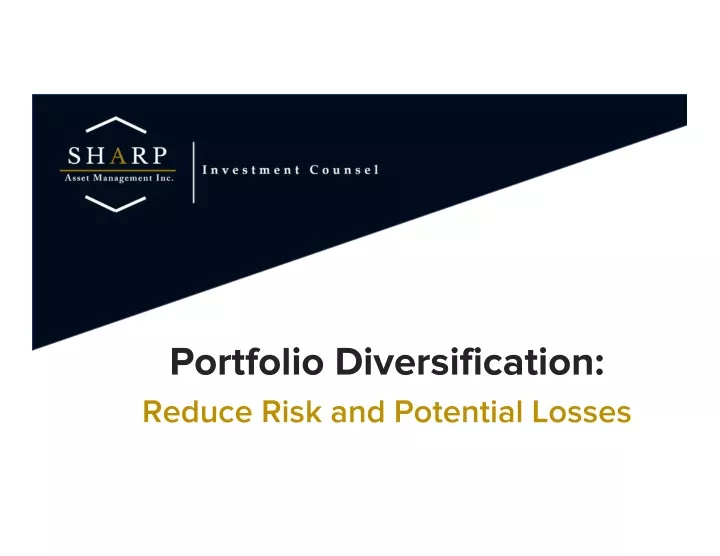 portfolio diversification reduce risk