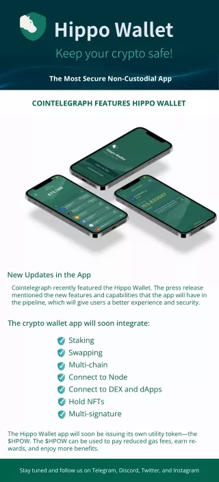 Hippo Wallet to Add New Features in the Upcoming Update