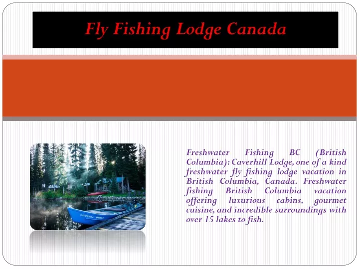 fly fishing lodge canada