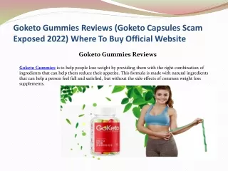 Goketo Gummies Reviews