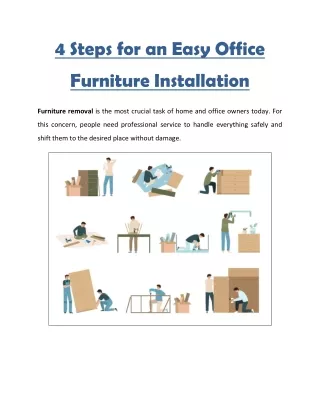 4 Steps for an Easy Office Furniture Installation