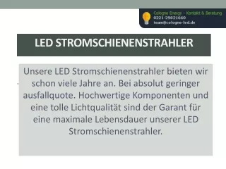 LED Stromschienenstrahler