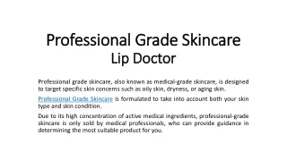 Professional Grade Skincare - Lip Doctor
