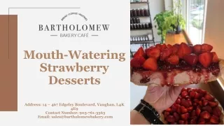 Mouth-Watering Strawberry Desserts