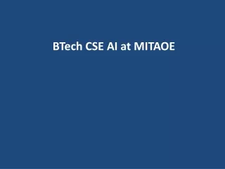 BTech CSE AI at MITAOE