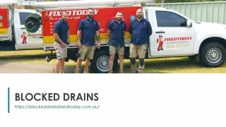 blocked drains