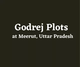 Godrej Plots  Meerut Uttar Pradesh - Brochure