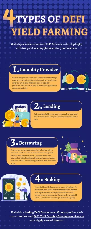 types of types of defi yield farming yield farming