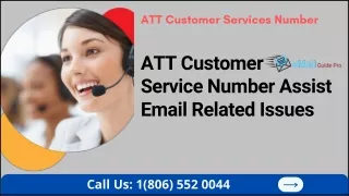 ATT Customer Services Number Assist Email Related Issues