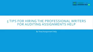 5 tips for hiring the professional writers for auditing assignments help