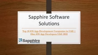 sapphire software solutions
