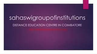 Distance Education Centre in Coimbatore