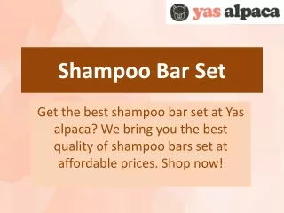 Shampoo Bar Set