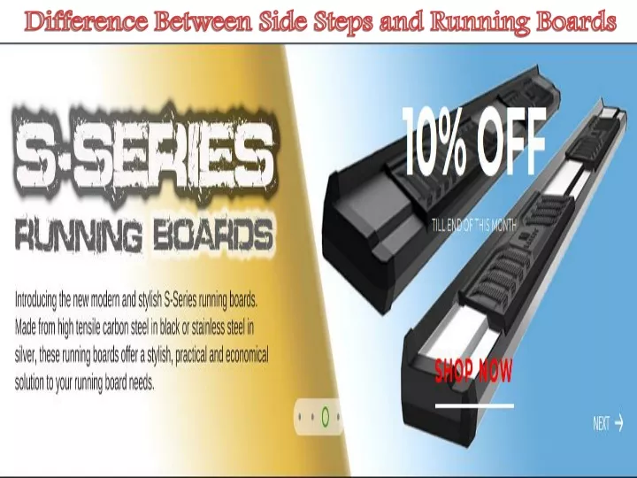 difference between side steps and running boards