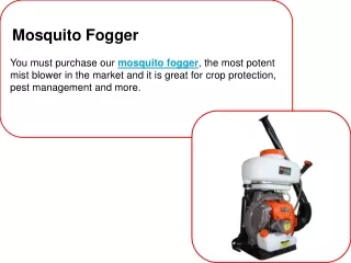 Mosquito Fogger