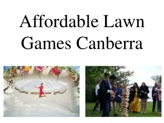 Affordable Lawn Games Canberra