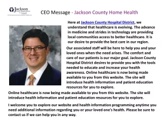 Our Services - Jackson County Hospital District