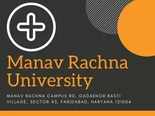 manav rachna university