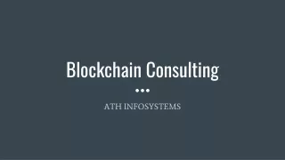 Blockchain Consulting