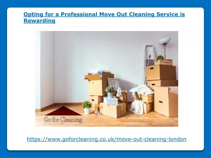 opting for a professional move out cleaning