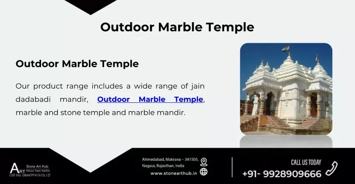 outdoor marble temple