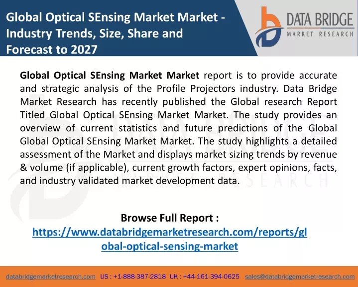 global optical sensing market market industry