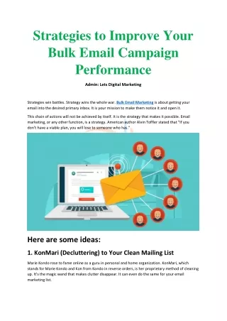 Bulk Email Content - Lets Digital Marketing