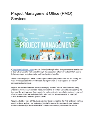 project management office pmo services