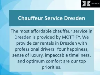 chauffeur service dresden