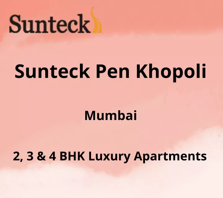 sunteck pen khopoli