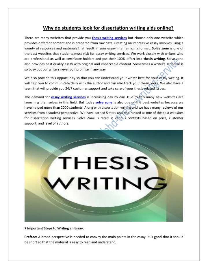 why do students look for dissertation writing