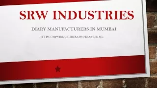 SRW Industries Diary Manufacturers in Mumbai