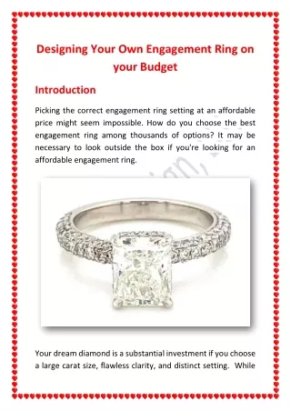 Designing Your Own Engagement Ring on your Budget_SkydellDesignLLC