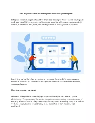 four ways to maximize your enterprise content