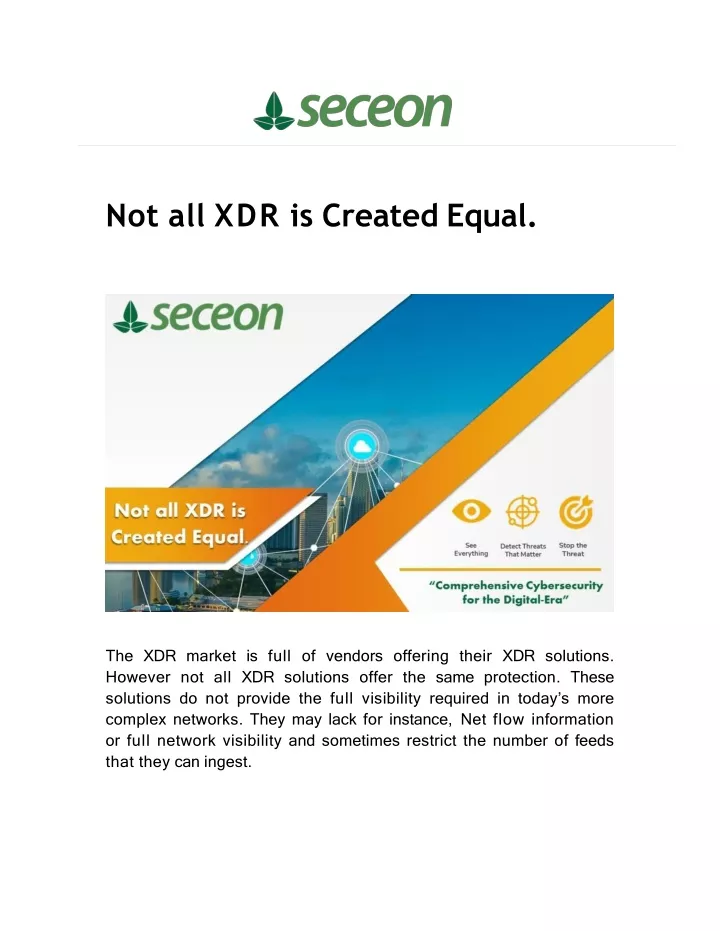 not all xdr is created equal