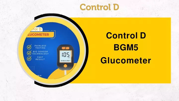 control d bgm5 glucometer