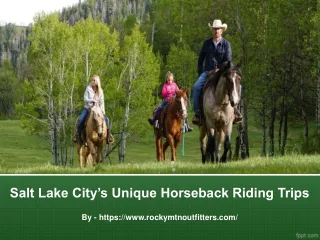 salt lake city s unique horseback riding trips