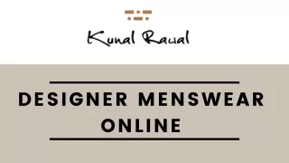Designer Embroidery Kurtas For Men At Kunal Rawal