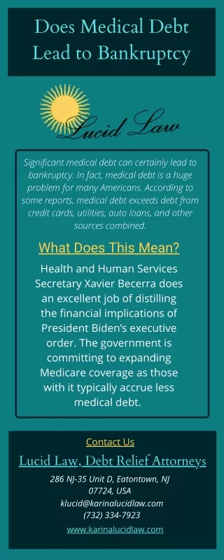 Does Medical Debt Lead to Bankruptcy