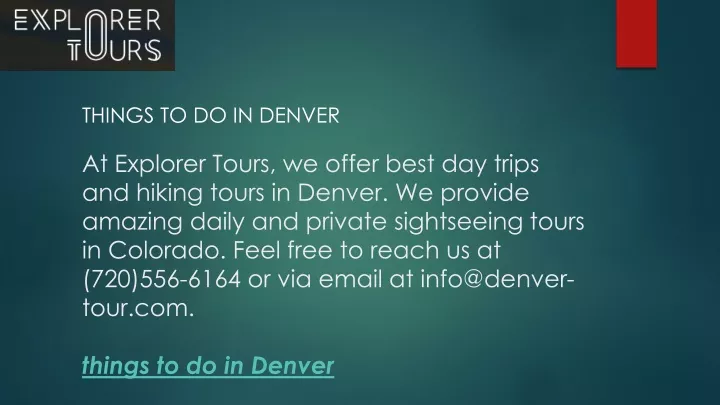 things to do in denver