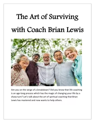 The Art of Surviving with Coach Brian Lewis