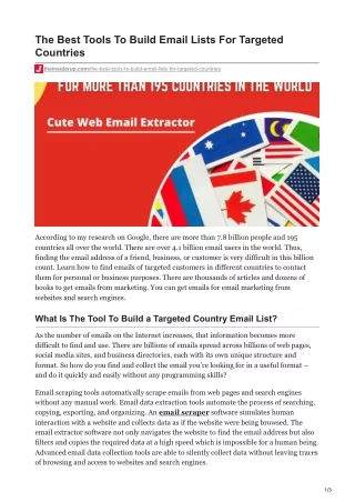 the best tools to build email lists for targeted