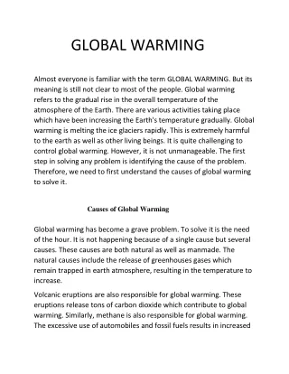 PDF Global warming